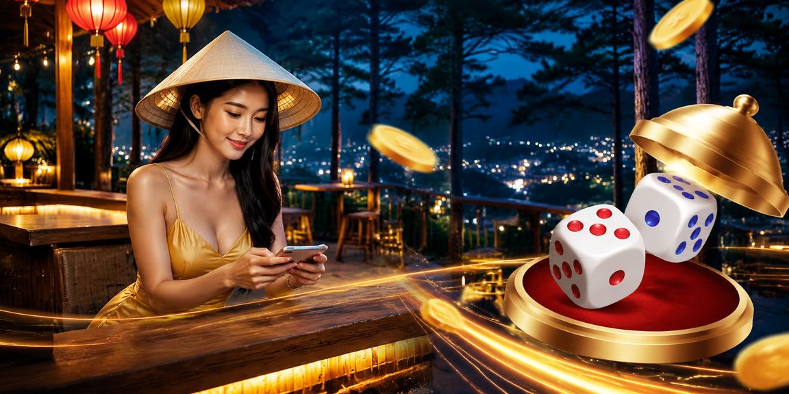 Người chơi Đà Lạt đội nón lá tham gia trò chơi tài xỉu trực tuyến trên điện thoại