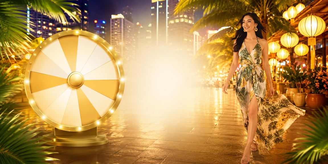 Người chơi tại chợ đêm Thành phố Hồ Chí Minh mở ứng dụng 5100 để tham gia vòng quay may mắn
