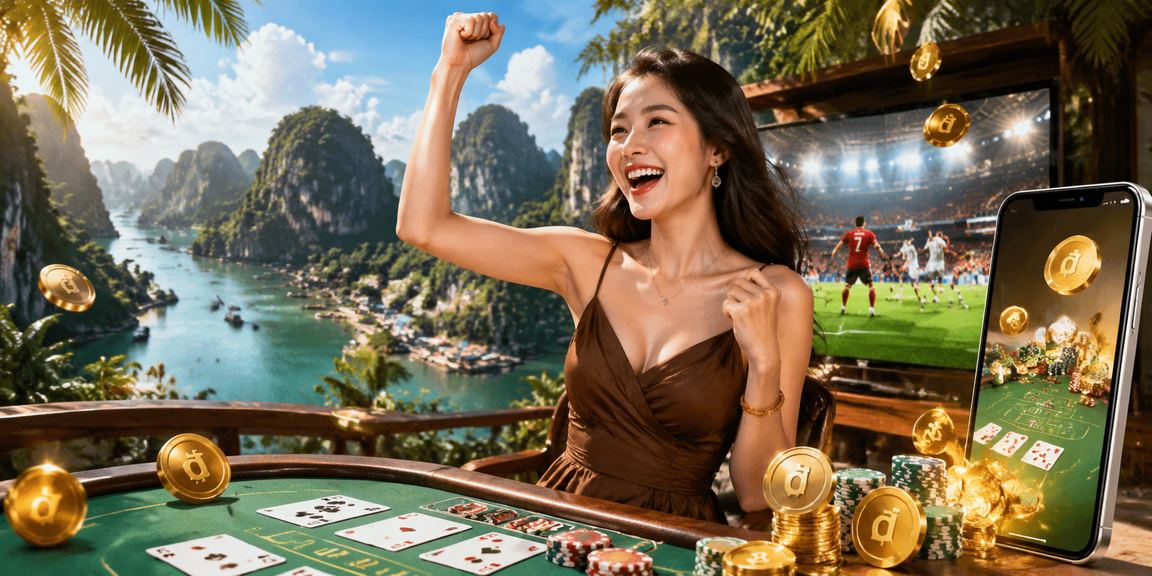 Người chơi tại Ninh Bình trải nghiệm baccarat trực tuyến trên điện thoại bên ly cà phê buổi chiều